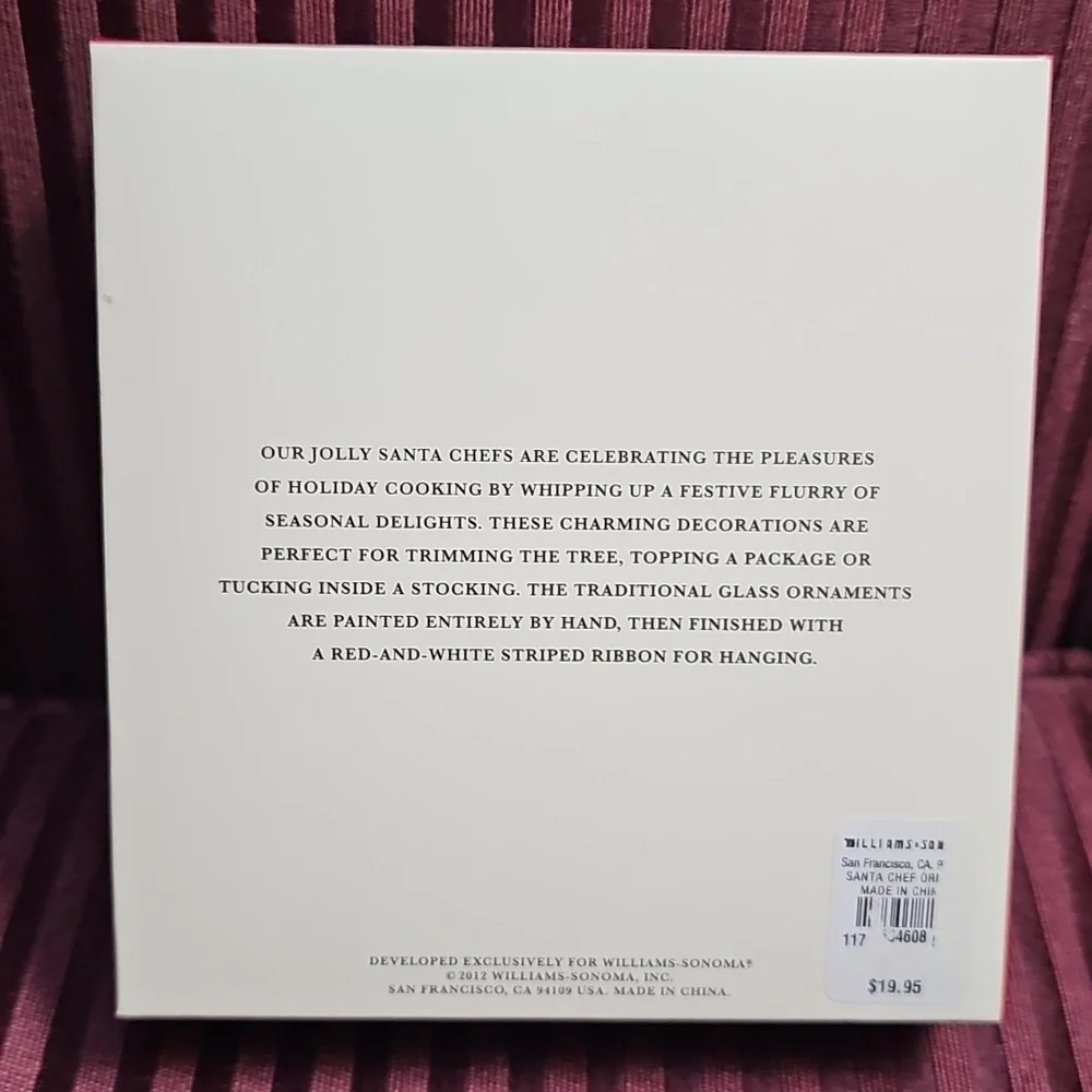 Williams Sonoma new box